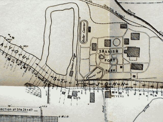 1913 Spanish Fort Map