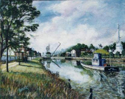 1831 New Basin Canal painting