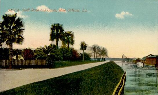 1900s Shell Road at West End Postcard