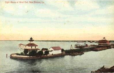 1915 New Canal Light damaged by hurricane