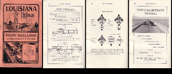 1933 Louisiana Highway Traffic Regulations Guide