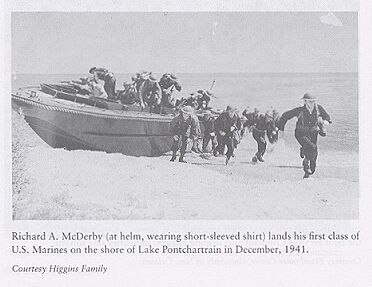 1941 Military Practices on the Shore of Lake Pontchartrain using Higgins Boats