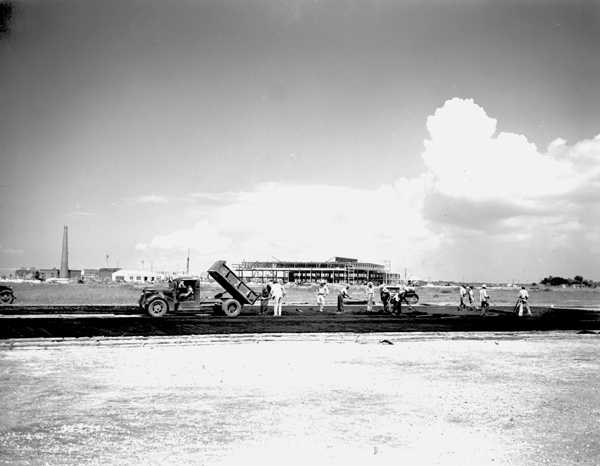 1941 Building the Runways at Camp LeRoy Johnson