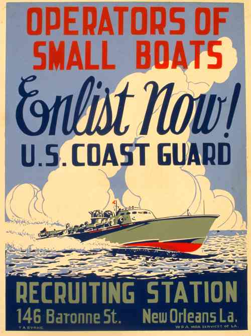 1943 Coast Guard Recruiting Poster