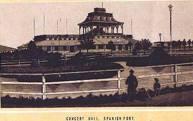 1884 - Concert Hall at Spanish Fort