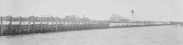 1928 - Near Milneburg Lighthouse (later Pontchartrain Beach)