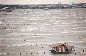 1998 - During Hurricane Georges--near the Lakefront  Airport.