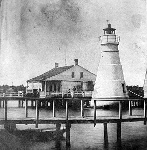 1832 Milneburg-Port Pontchartrain Lighthouse is built
