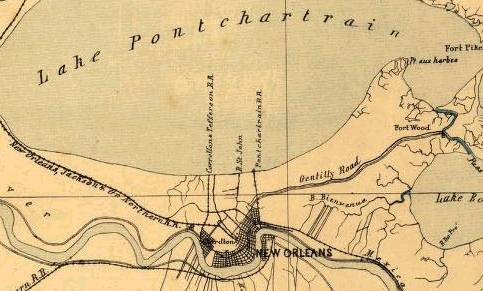 1863 Civil War Military Map