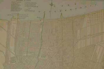 1899 National Standard Family and Business Atlas of the World map of New Orleans.