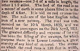 February 21, 1831- The Pontchartrain Railroad (aka Smokey Mary)